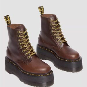 Dr Martens 1460 Pascal Leather Platform Boots